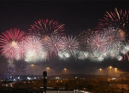 沁水县焰火晚会